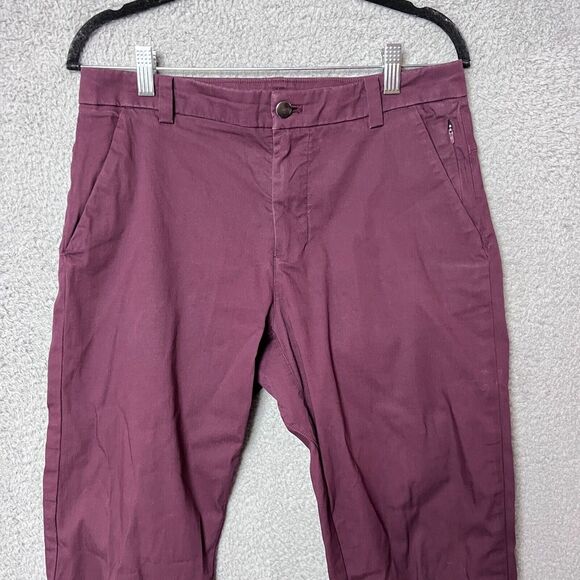 Lululemon Pants Mens 30x33 Red Commission‎ Classic Swift Cotton Performance - Picture 9 of 13